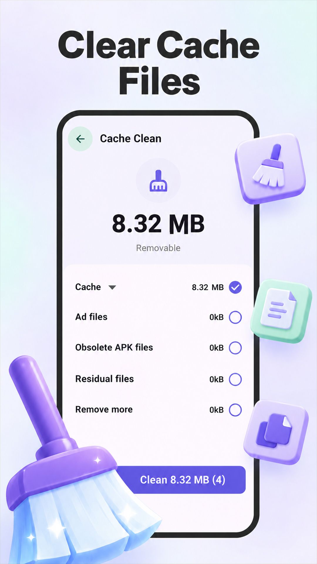 Clean Breeze cache cleanup screenshot